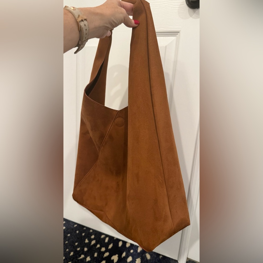 Banana Republic Vegan Suede Slouch Tote Bag - Picture 3 of 11